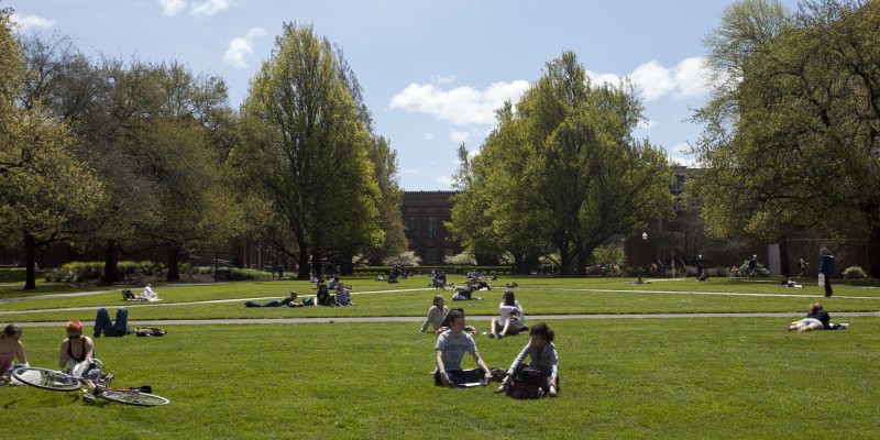 Sunny day on the quad